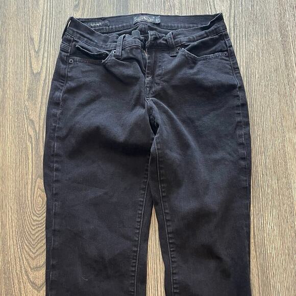 Lucky Brand Easy Rider Bootcut Jeans High Rise Denim Stretch Black Size 4/27 - Picture 3 of 12